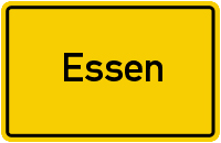Ortseingangsschild der Stadt Essen