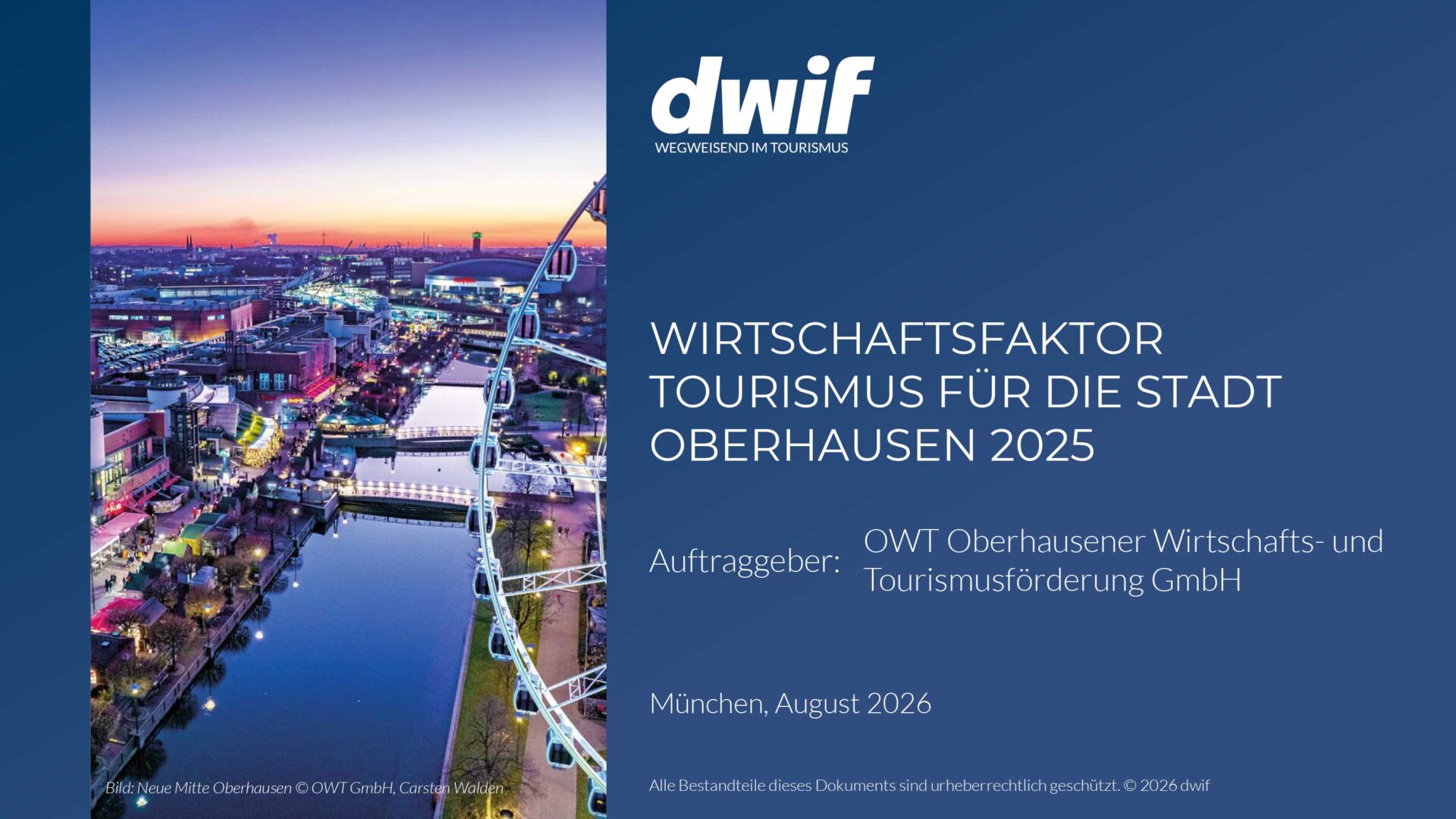 Wirtschaftsfaktor Tourismus in Oberhausen 2025